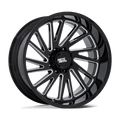 COMBAT 24X12 6X5.5 106 -44 G-BLK MILL by Moto Metal