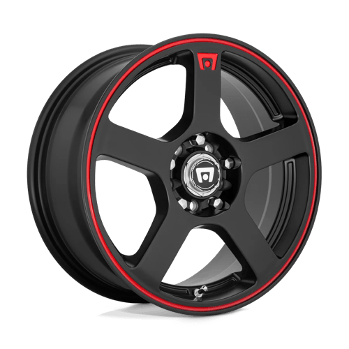 MR116 17X7 4X100/4.5 M-BLK/RED +40MM by Motegi