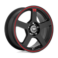 MR116 18X8 5X100/4.5 M-BLK/RED +35MM
