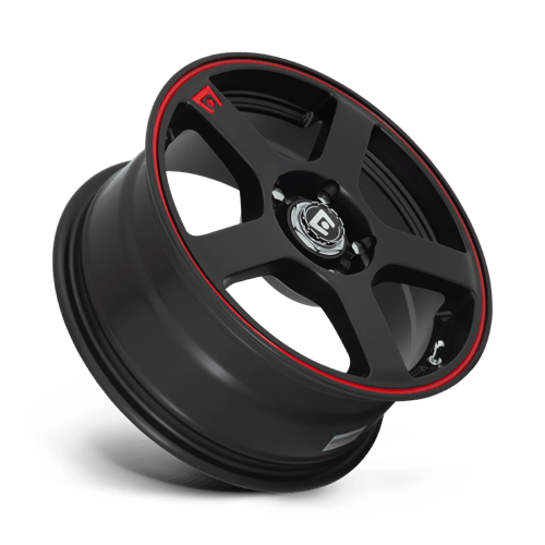 MR116 18X8 5X4.25/4.5 M-BLK/RED +45MM