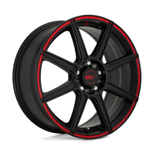 MR142 15X6.5 5X100/4.5 S-BLK RED 40MM by Motegi