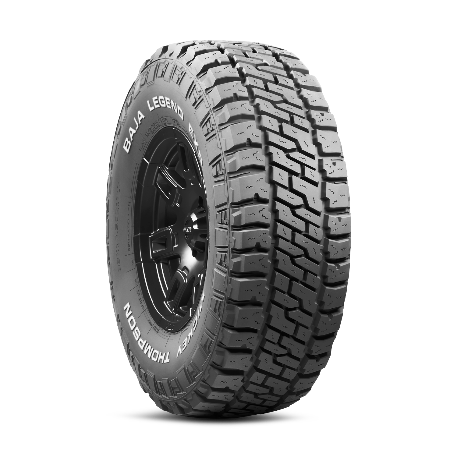 Optimized tread design and geometry help to reduce noise. by Mickey Thompson