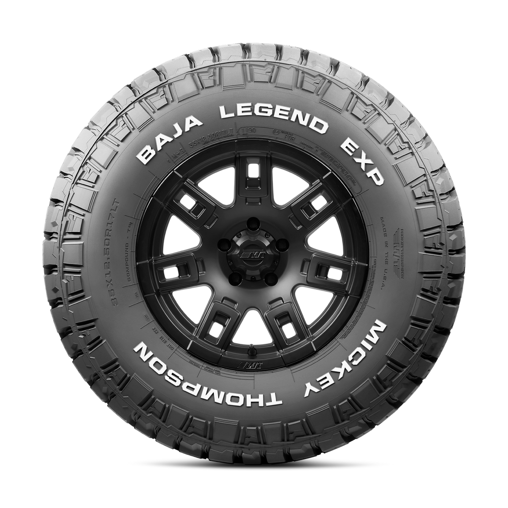 Optimized tread design and geometry help to reduce noise. by Mickey Thompson