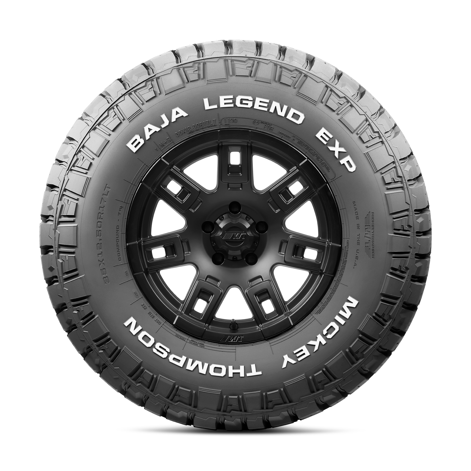 Optimized tread design and geometry help to reduce noise. by Mickey Thompson