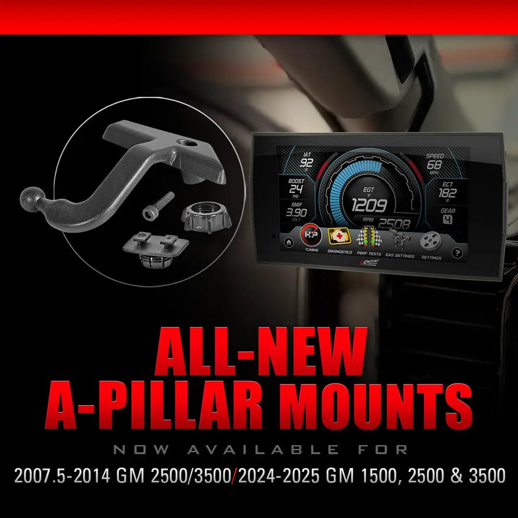 CTS3 Pillar Display Mount for 2007.5-2014 GM 2500/3500 by Edge Products