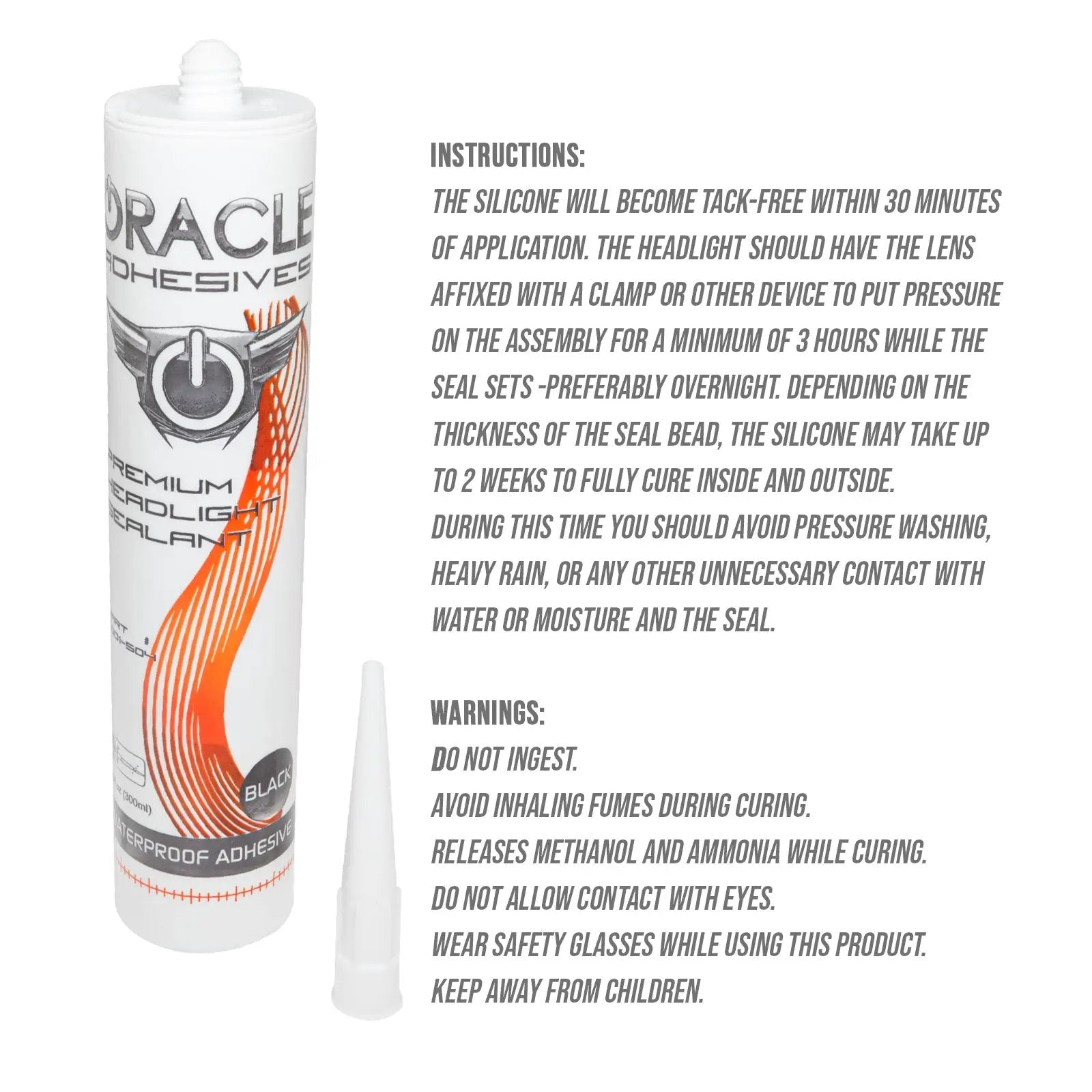 ORACLE Lighting Headlight Assembly Adhesive - 10 oz Tube by Oracle Lighting