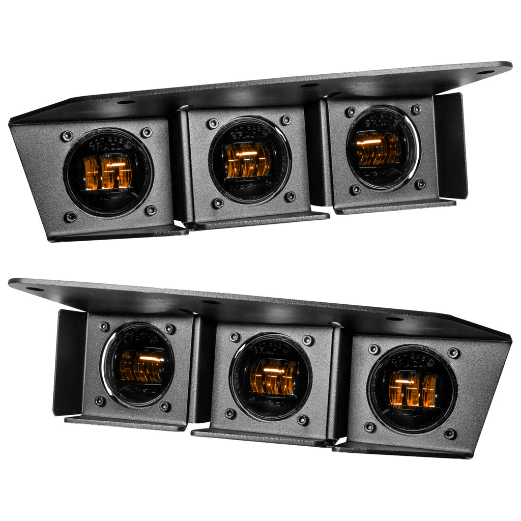 ORACLE Lighting 2021-2024 Ford Bronco Triple LED Fog Light Kit for Steel Bumper by Oracle Lighting