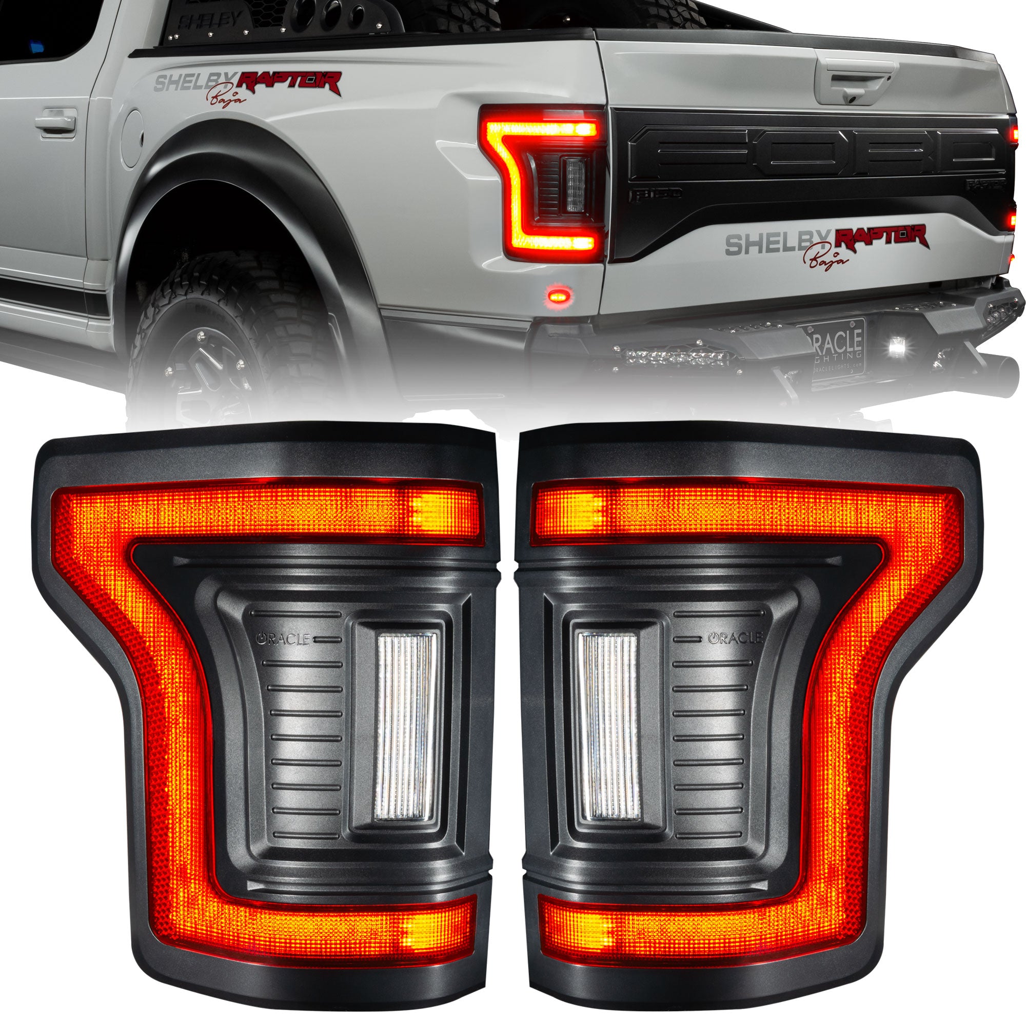 Black Series Flush Style LED Tail Lights for 2015-2020 Ford F-150 by Oracle Lighting