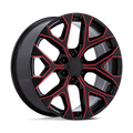 PR177 20X9 6X5.5 78 +24 G-BLK RD-MILL by Performance Replicas