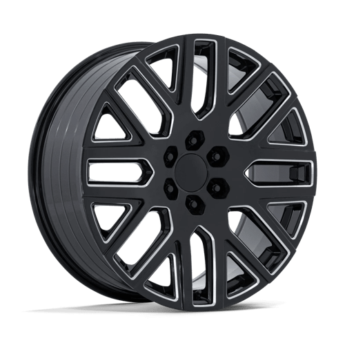 PR231 22X9 6X5.5 78 +28 G-BLK-MILL by Performance Replicas