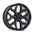 PR177 22X9 6X5.5 78 +24 G-BLK MILL by Performance Replicas