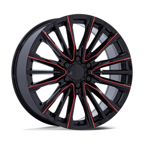 PR223 26X10 6X5.5 78 +28 G-BLK MILL-RED by Performance Replicas