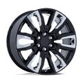 PR225 22X9 6X5.5 78 +28 G-BLK-CHR by Performance Replicas