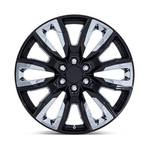 PR225 22X9 6X5.5 78 +28 G-BLK-CHR by Performance Replicas
