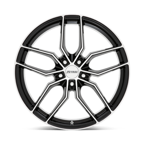 P5C 19X8 5X4.25 72.1 +40 G-BLK-MACH by Petrol Wheels