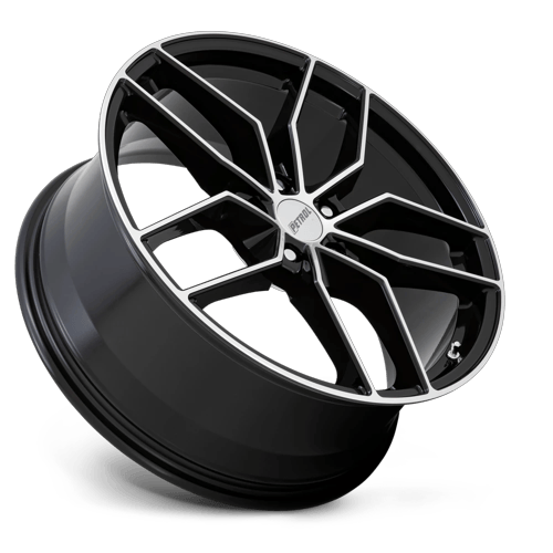 PE P5C 18X8 5X4.5 76 G-BLK MACH +40 by Petrol Wheels