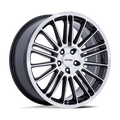 P1D 19X8 5X112 72 +40 G-BLK MACH by Petrol Wheels