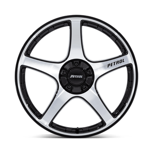 P2E 20X8.5 5X112/120 74 +35 G-BLK MCH-FC by Petrol Wheels
