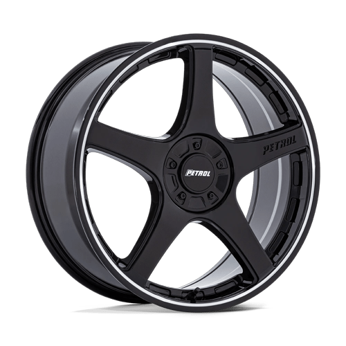 P2E 19X8 5X4.25/4.5 72 +40 G-BLK MCH-LP by Petrol Wheels