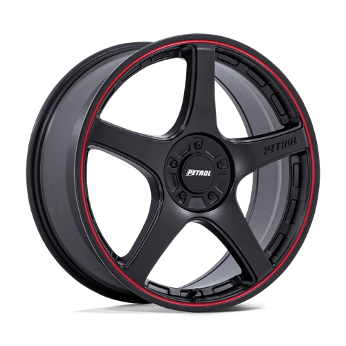 P2E 20X8.5 5X110/115 72 +40 M-BLK RD-LP by Petrol Wheels
