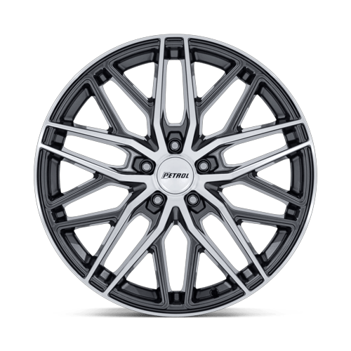 P3E 17X8 5X4.5 72 +40 G-GNMTL-MCH-FC by Petrol Wheels
