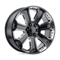 PR113GC 22X9 6X5.5 78.1 G-BLK CHR-ACC 24 by Performance Replicas