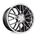 PR121H 18X9.5 5X4.75 70.7 H-SLV-DRK 56MM by Performance Replicas