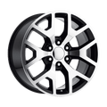 PR169BM 22X9 6X5.5 78.1 G-BLK MCH-SPK 28 by Performance Replicas