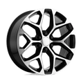 PR176BM 22X9 6X5.5 78.1 G-BLK MCH-SPK 24 by Performance Replicas