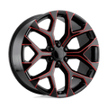 PR176MR 26X10 6X5.5 78.1 GBLK RD-MILL 24 by Performance Replicas