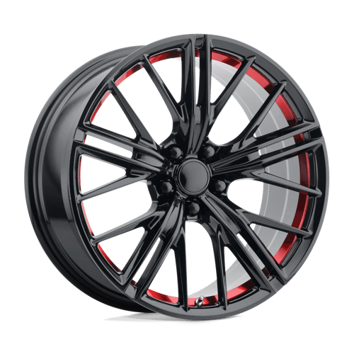 PR194RS 20X10 5X120 67 G-BLK RED-MACH 23 by Performance Replicas