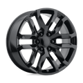 PR196SB 22X9 6X5.5 78.1 S-BLK 24MM by Performance Replicas