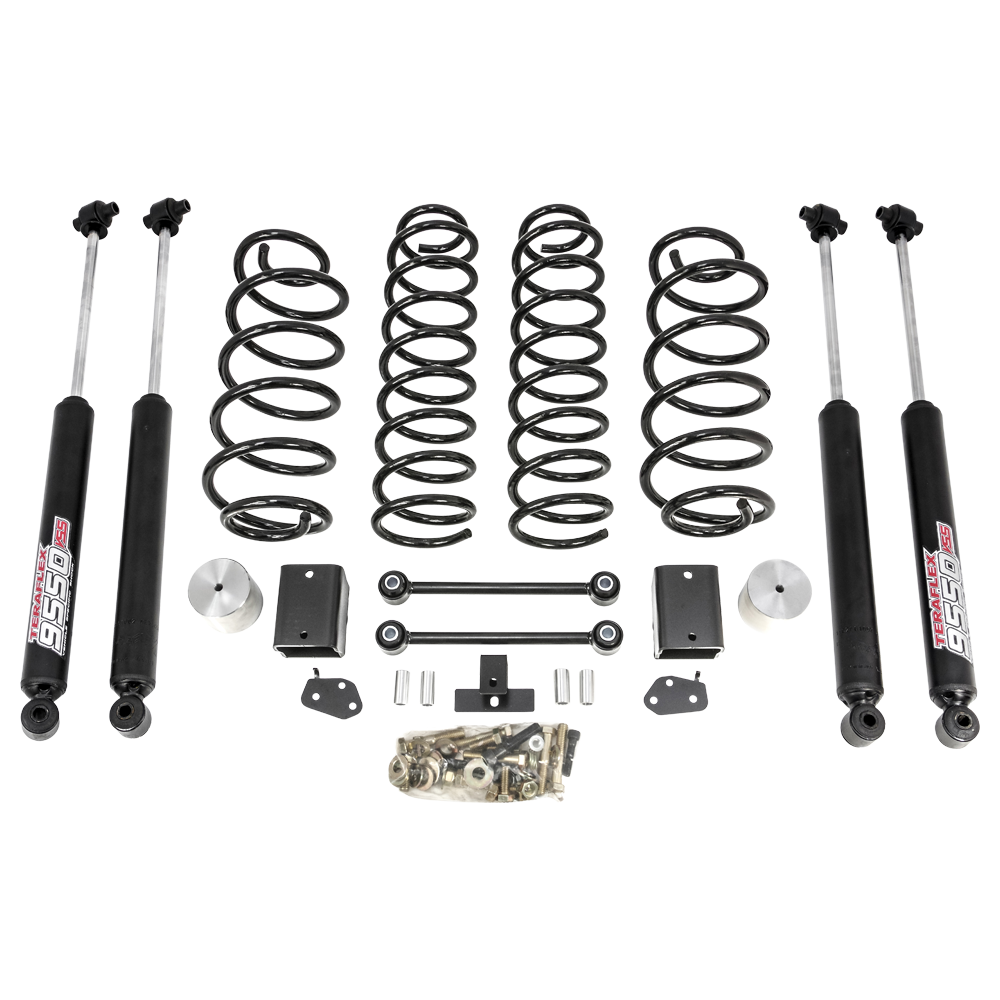 Coil Spring Lift Kit With Teraflex 9550 Shocks 2018-2023 Jeep JL Wrangler by ReadyLift