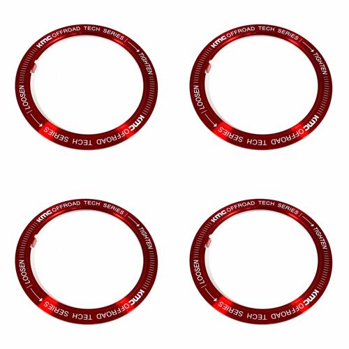 KM100/101/102 CAP RING - RED by KMC Wheels