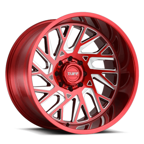 TU T4B 22X12 8X165 -45 125 CNDY RED ML R by Tuff Wheels