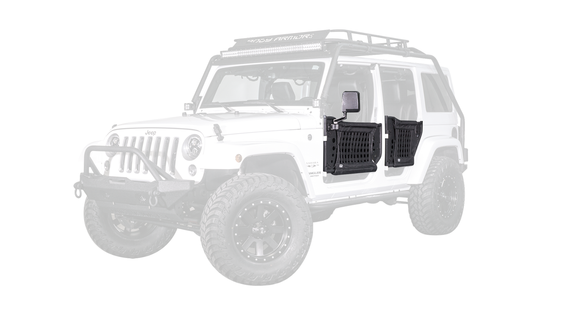 2007-2017 Wrangler Gen 3 Traildoors Front Pair by Body Armor 4x4