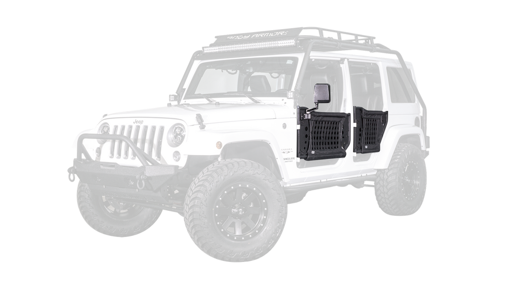 2007-2017 Wrangler Gen 3 Traildoors Rear Pair by Body Armor 4x4