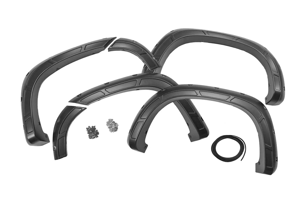 Defender Fender Flares | GBA Black | Chevy Silverado 1500 2WD/4WD (2019-2026) by Rough Country