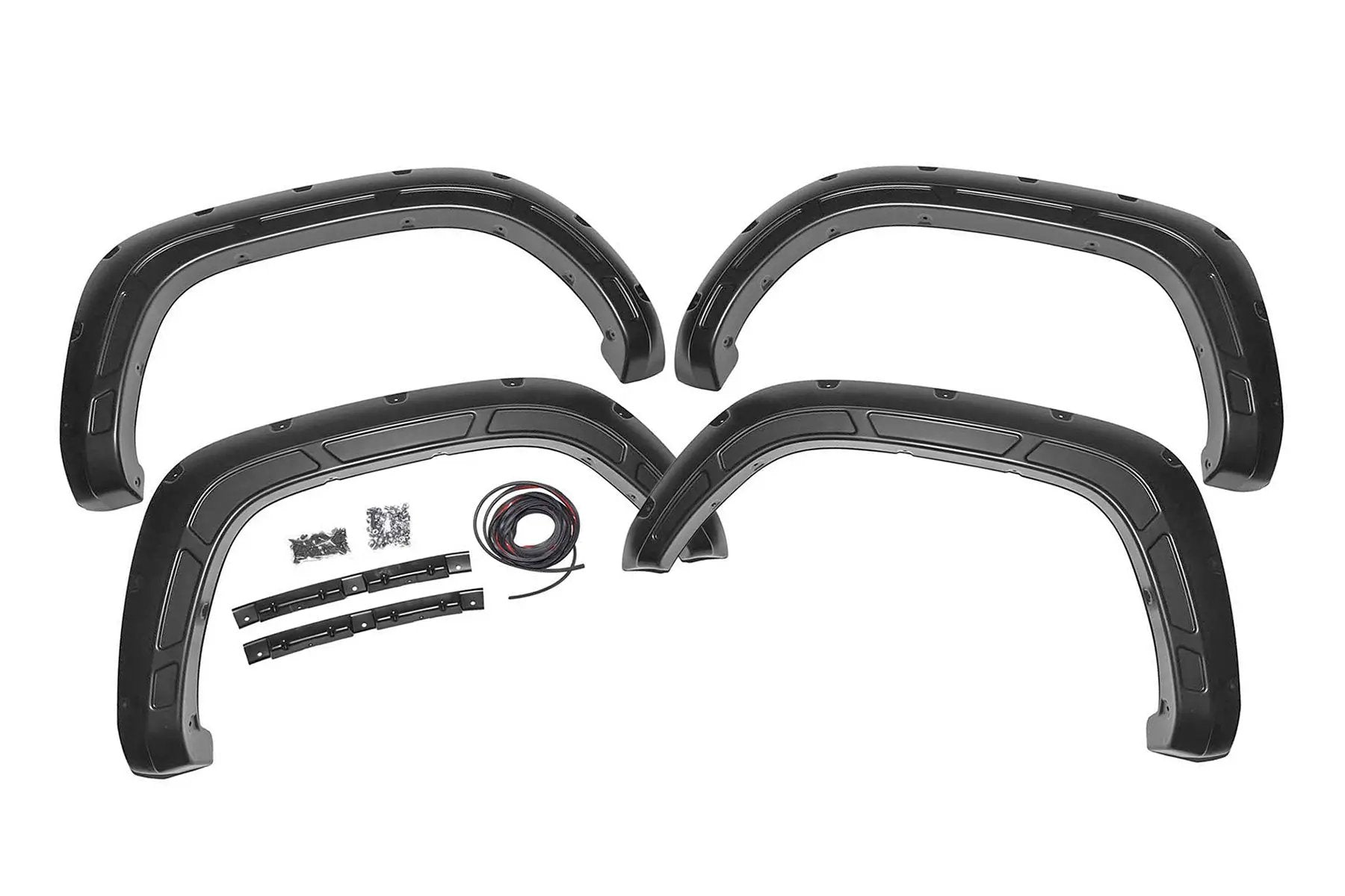 Defender Fender Flares | 202 Black Onyx | Toyota Tacoma 2WD/4WD (2016-2023) by Rough Country