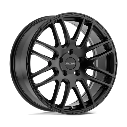 P6A 17X7.5 5X4.25 72.1 +40 M-BLK by Petrol Wheels