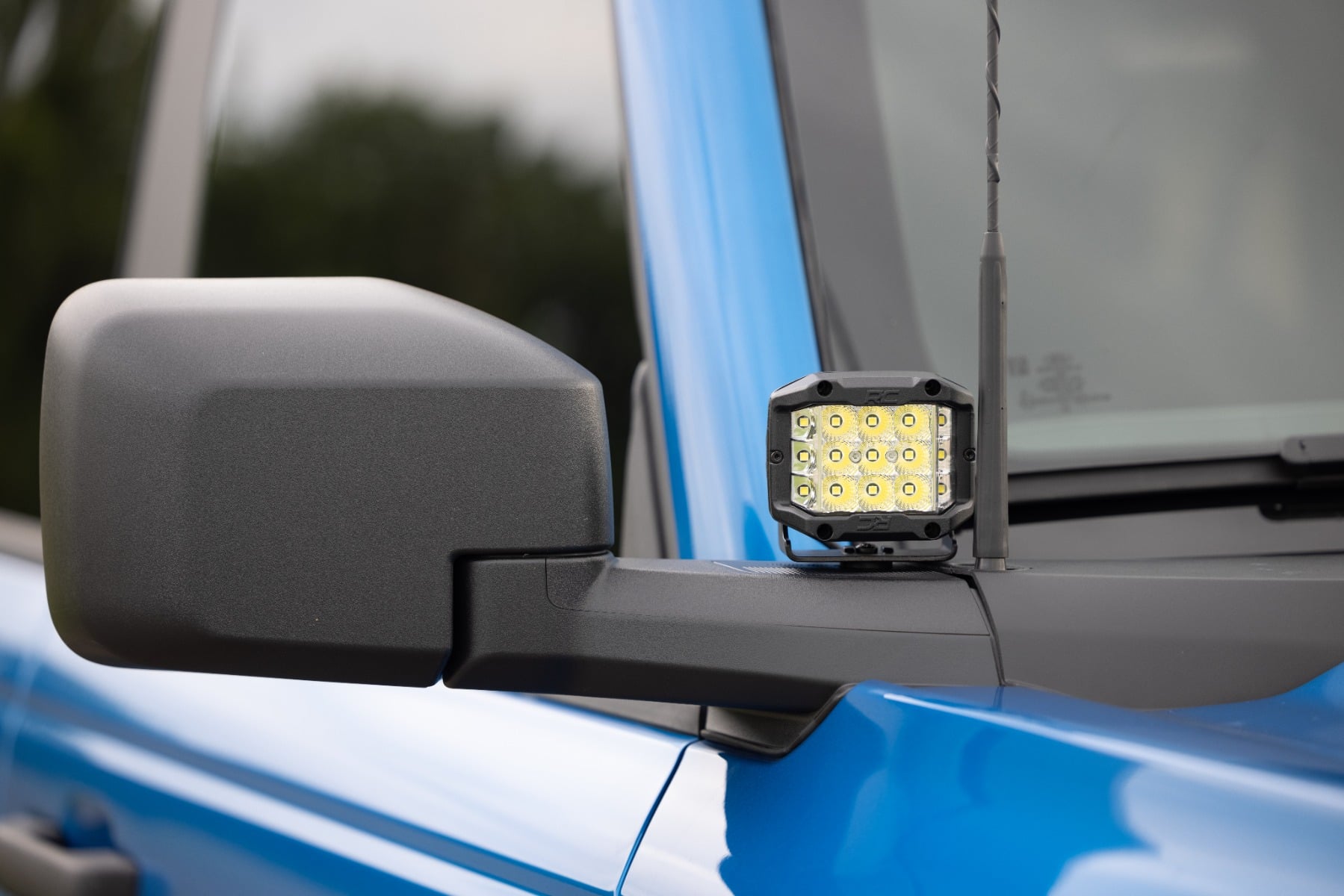 LED Light Kit | Ditch Mount |  2" Chrome Pair | Wide | Ford Bronco 4WD (21-26)