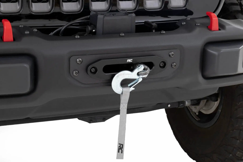 Winch Mounting Plate | Modular Steel OE Bumper | Jeep Gladiator JT/Wrangler JL (18-26) by Rough Country