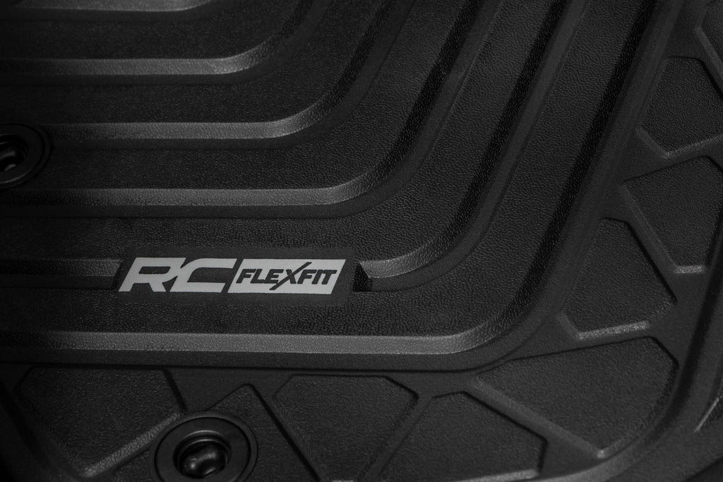 Flex-Fit Floor Mats | Front | Toyota Tacoma 2WD/4WD (2016-2023) by Rough Country