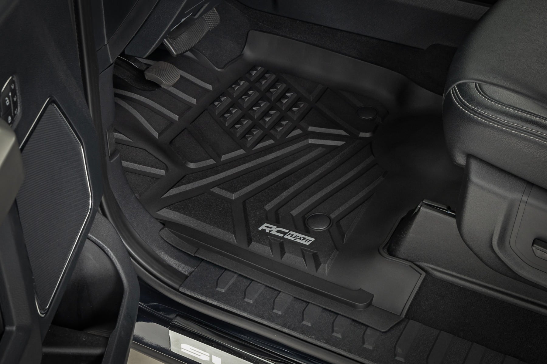 Flex-Fit Floor Mats | Front and Rear | Ford F-250/F-350 Super Duty (17-26) by Rough Country