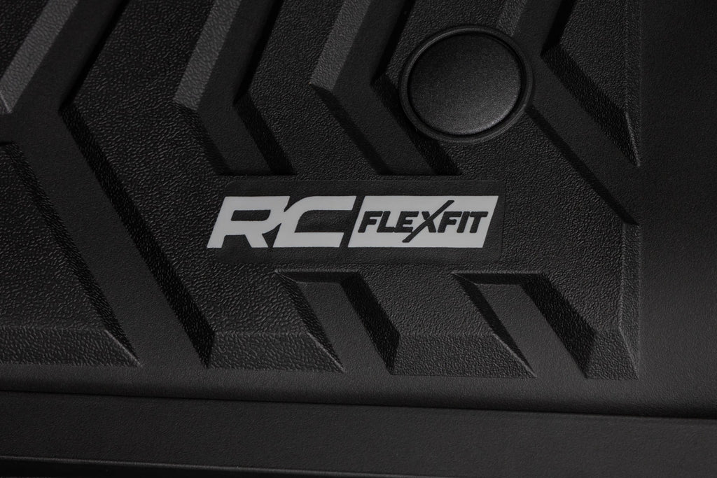 Flex-Fit Floor Mats | Front and Rear | Ford F-250/F-350 Super Duty (17-26) by Rough Country