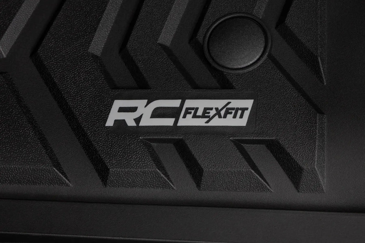 Flex-Fit Floor Mats | Front and Rear | Ford F-250/F-350 Super Duty (17-26) by Rough Country