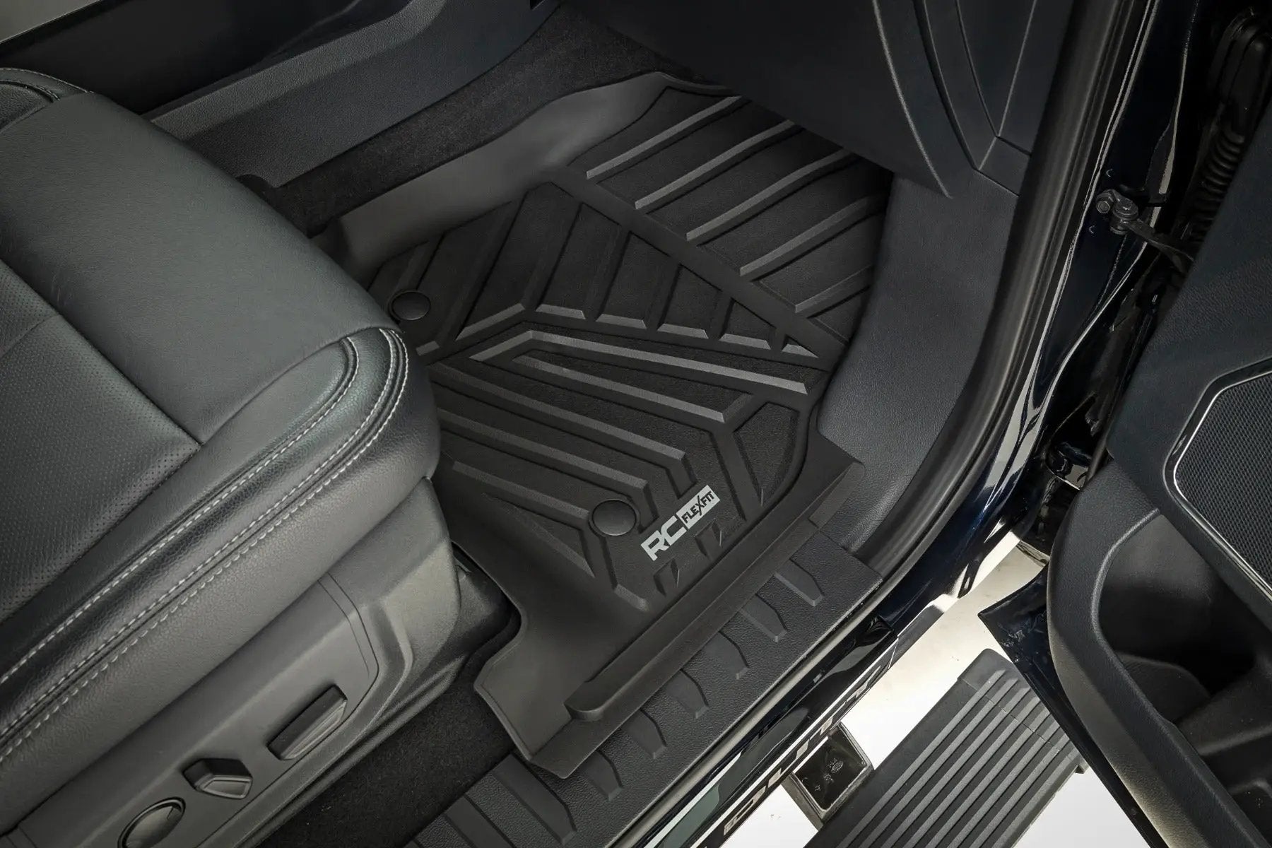Flex-Fit Floor Mats | Front and Rear | Ford F-250/F-350 Super Duty (17-26) by Rough Country