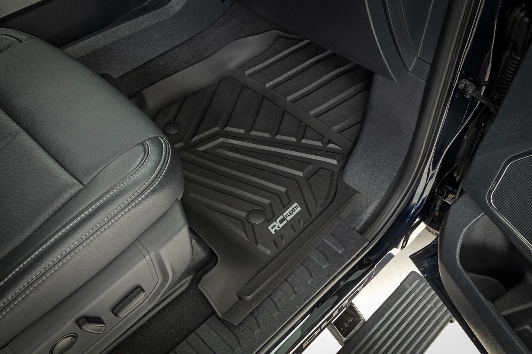 Flex-Fit Floor Mats | Front and Rear | Ford F-250/F-350 Super Duty (17-26) by Rough Country