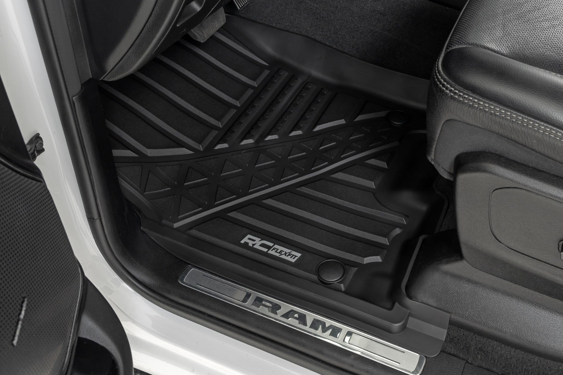 Flex-Fit Floor Mats | Front | Crew | Ram 1500 (19-24)/1500 TRX (21-24) by Rough Country