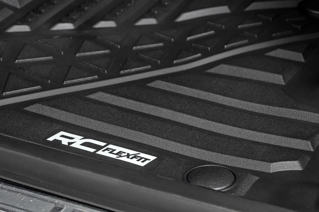 Flex-Fit Floor Mats | FR & RR | Crew | Ram 1500 (19-24)/1500 TRX (21-24) by Rough Country